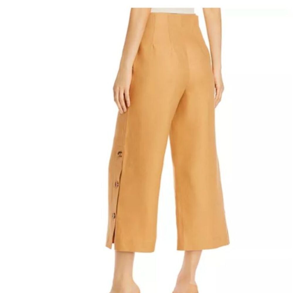 Sweet Pot Downing Button Side Capris Wide Leg Pant